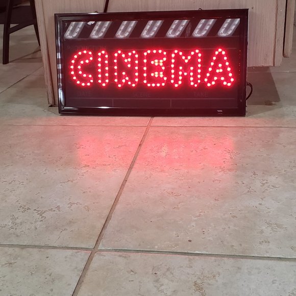 Cinema Room Decor, Light Up Sign Home Cinema Sign, Theater. - Picture 7 of 8